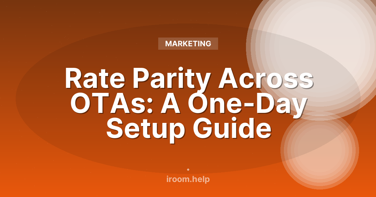 Rate Parity Across OTAs: A One-Day Setup Guide